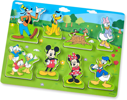 Melissa &amp; Doug Disney Mickey Mouse - Rompecabezas de madera gru...