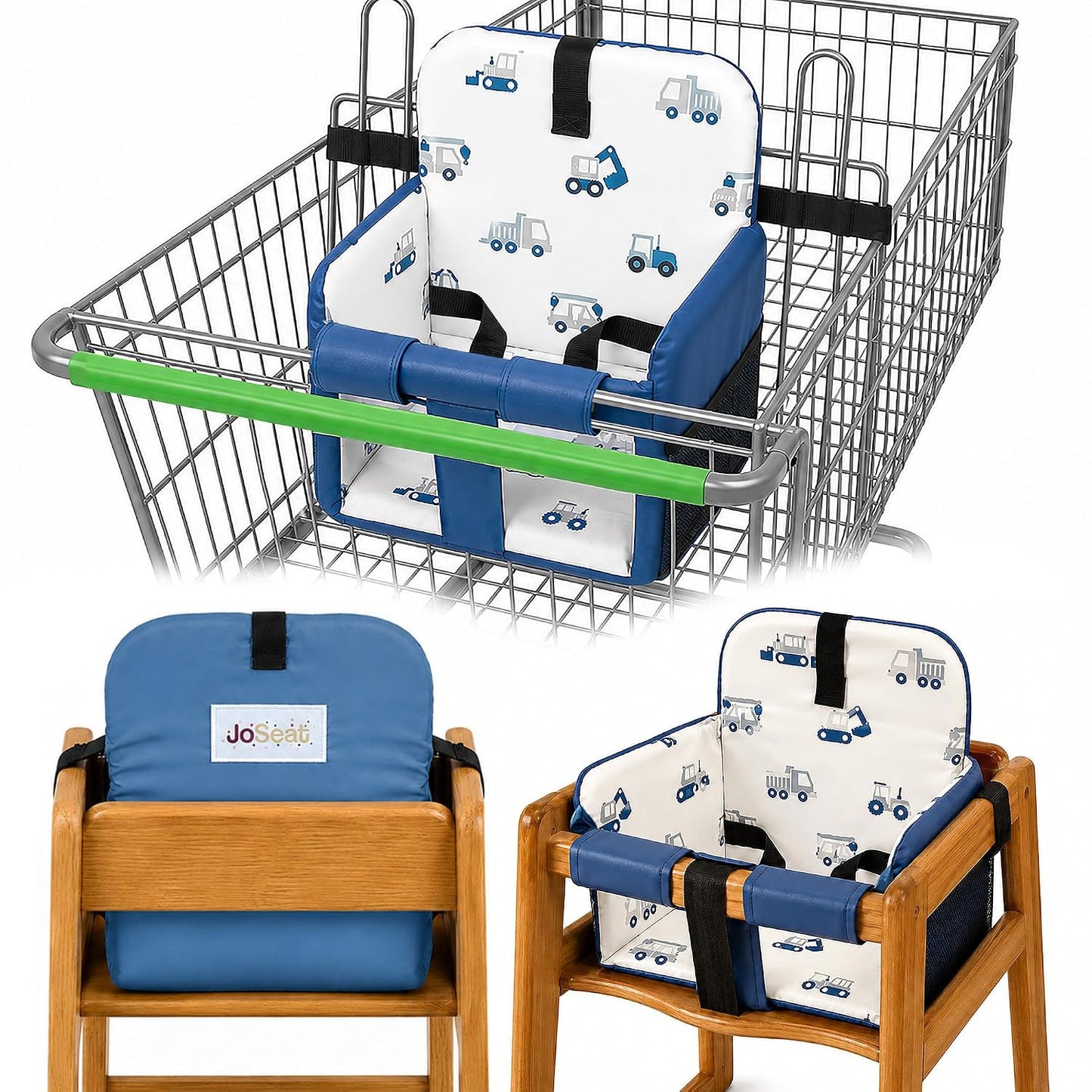 JoSeat Funda de asiento de carrito de compras para bebé, silla alta...