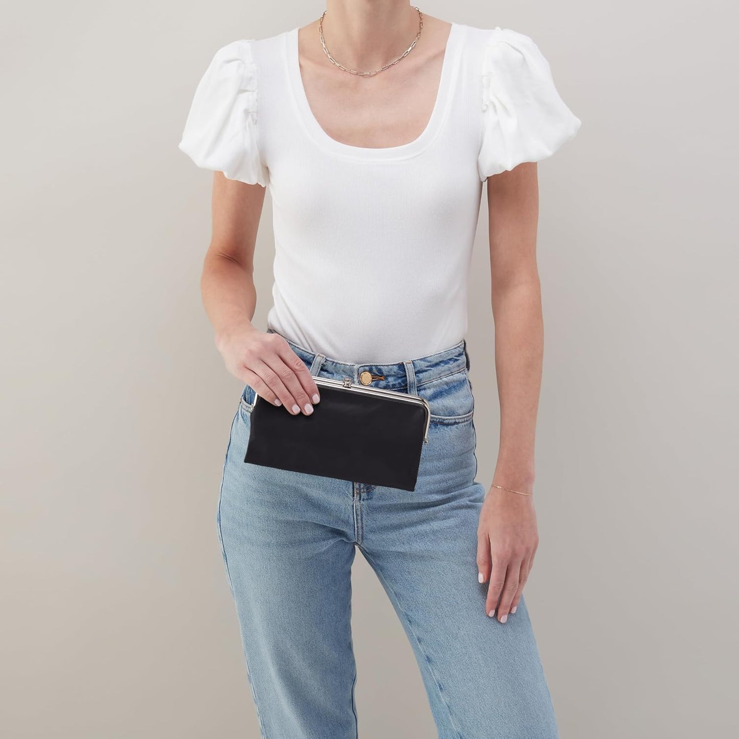 HOBO Cartera de mano de piel Lauren para mujer | Marco de inspiraci...