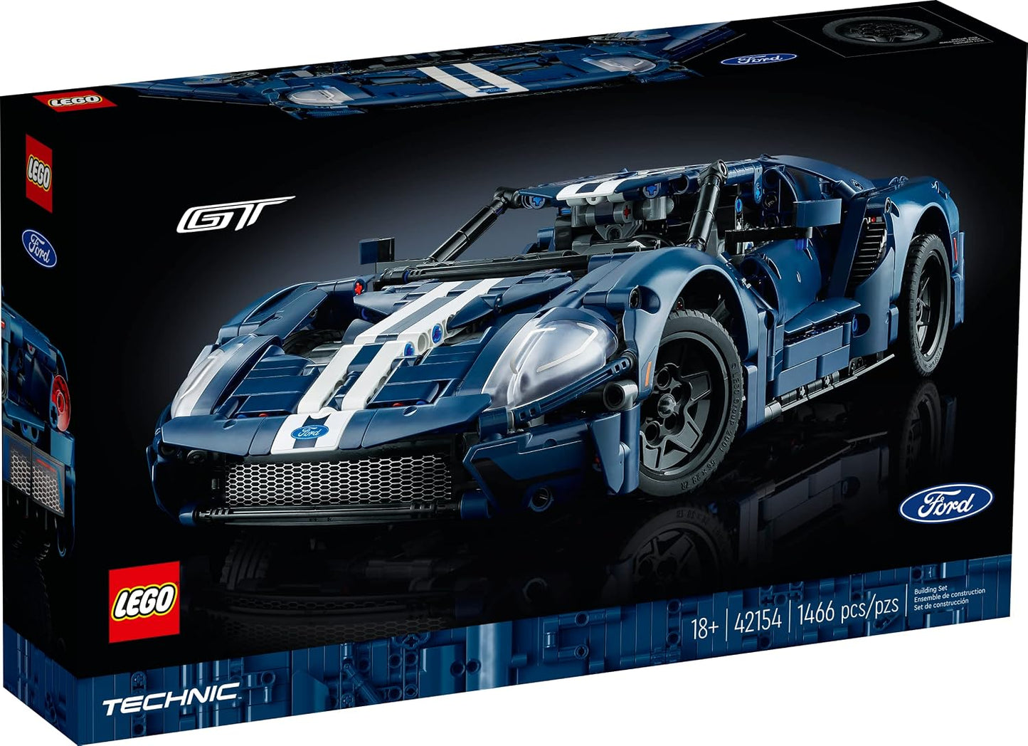 LEGO Technic 2022 Ford GT - Juego de construcción para adultos, kit...
