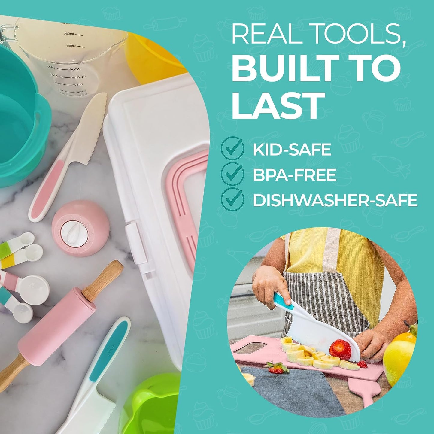 TOVLA Juegos de cocina para niños reales para niñas de 4 a 12 años...