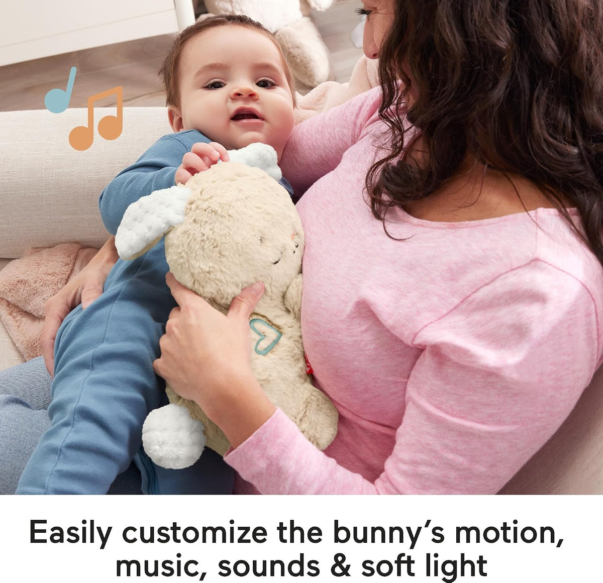Fisher-Price Baby Sound Machine Soothe &amp; Settle Bunny - Juguete...
