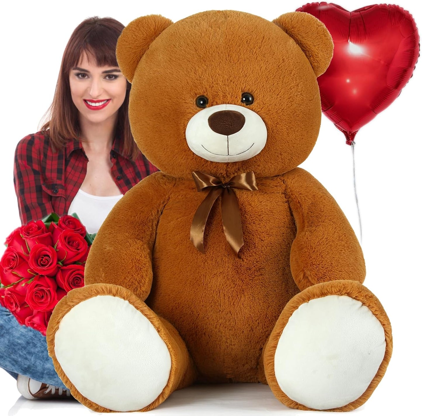 MaoGoLan Oso de peluche gigante de 47 pulgadas de 4 pies, gran anim...