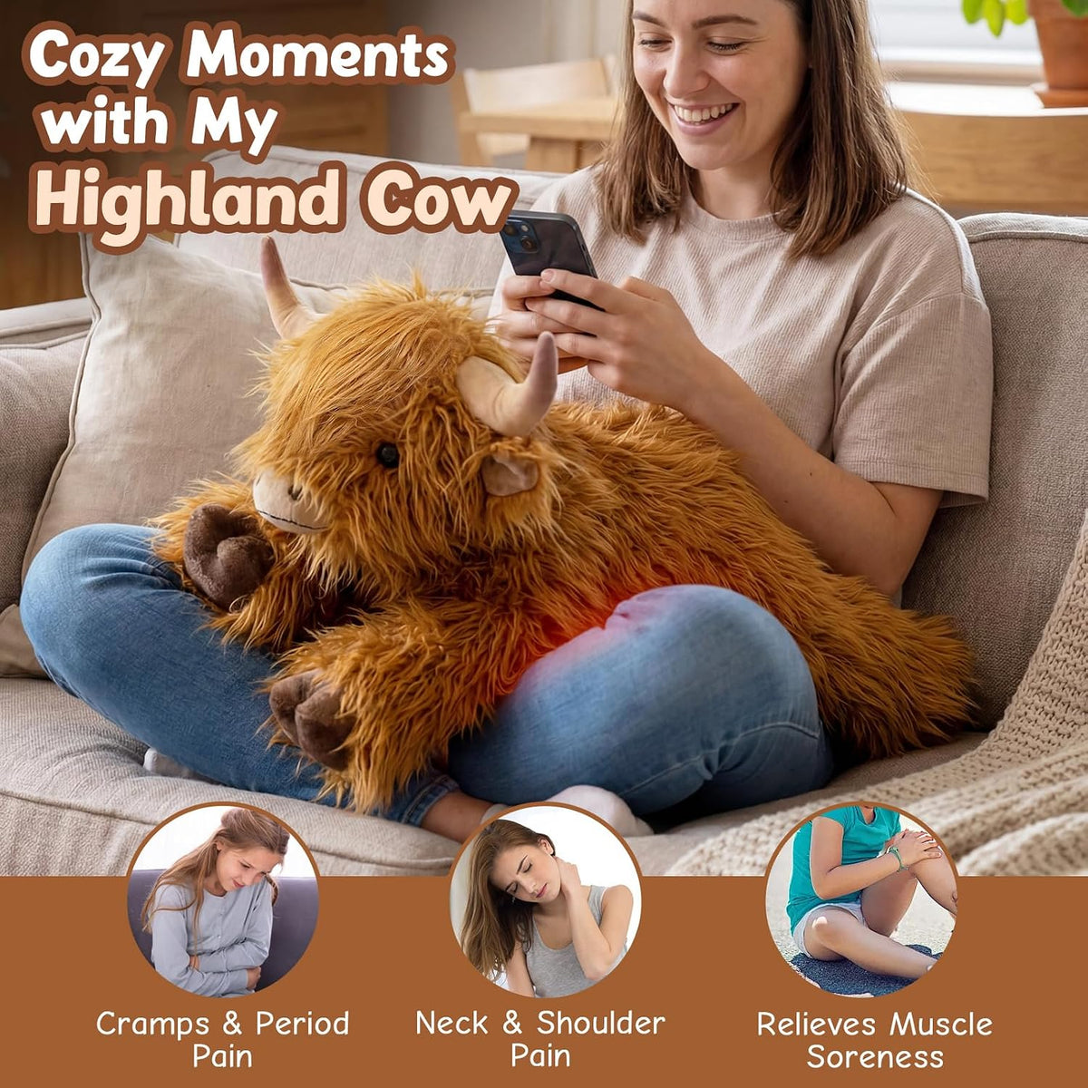 Animales de peluche con peso de vaca de las tierras altas de 25 pul...