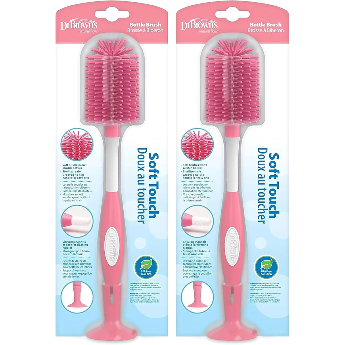 Dr. Brown's Soft Touch - Cepillo limpiador de pezones para bibe...