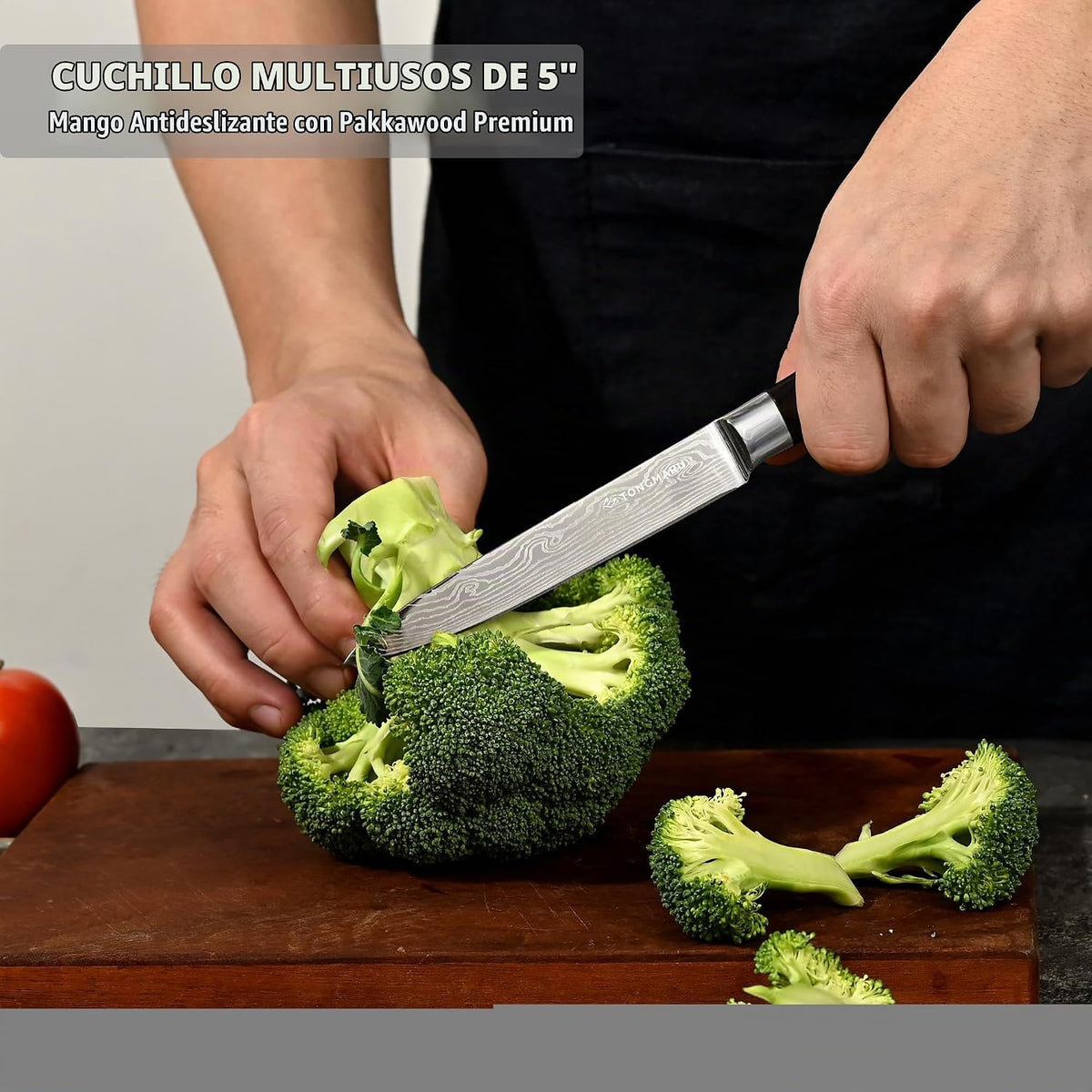 Juego de cuchillos de chef de cocina profesional, Razor Sharp de ac...