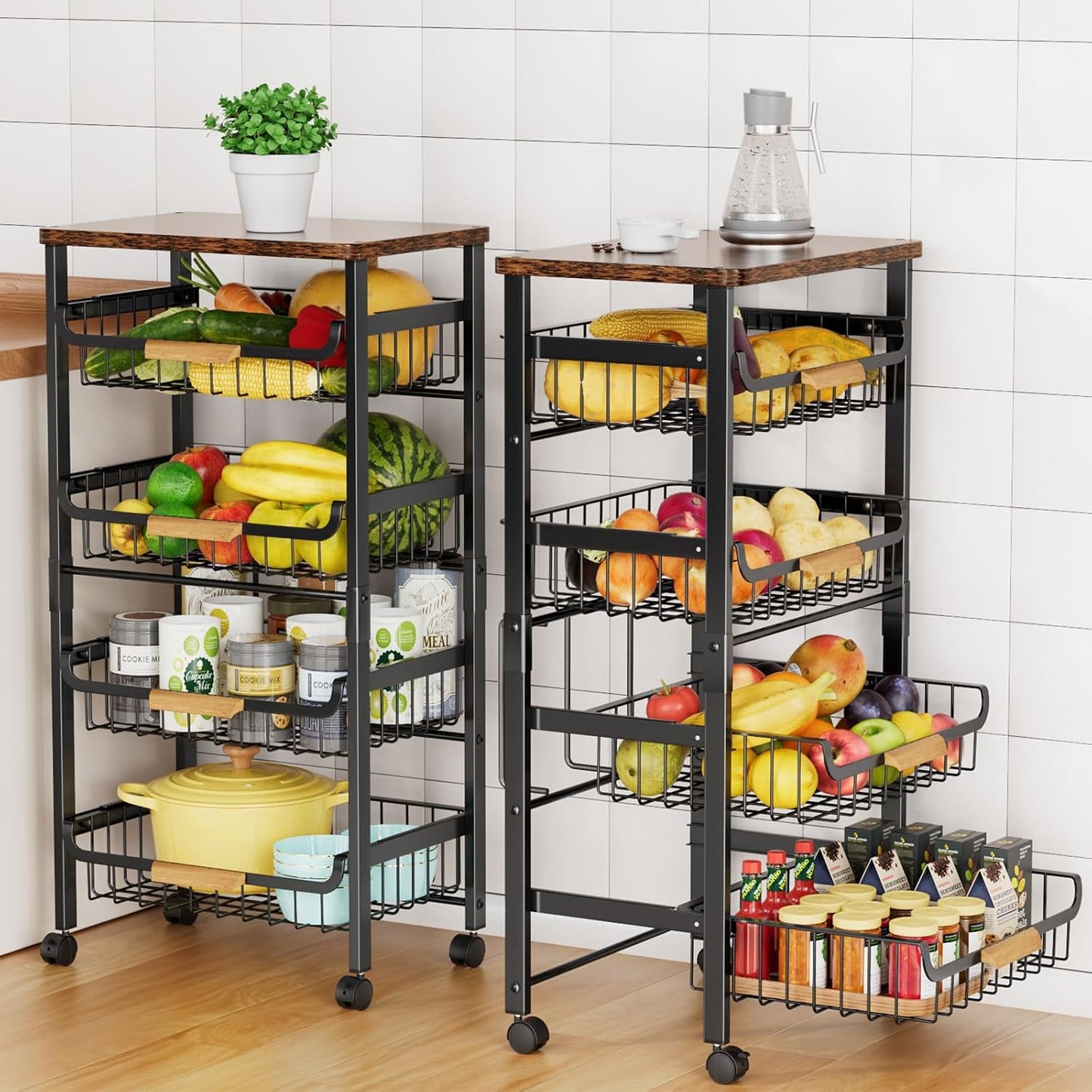 Storico Carrito de almacenamiento de cocina con ruedas de 5 niveles...