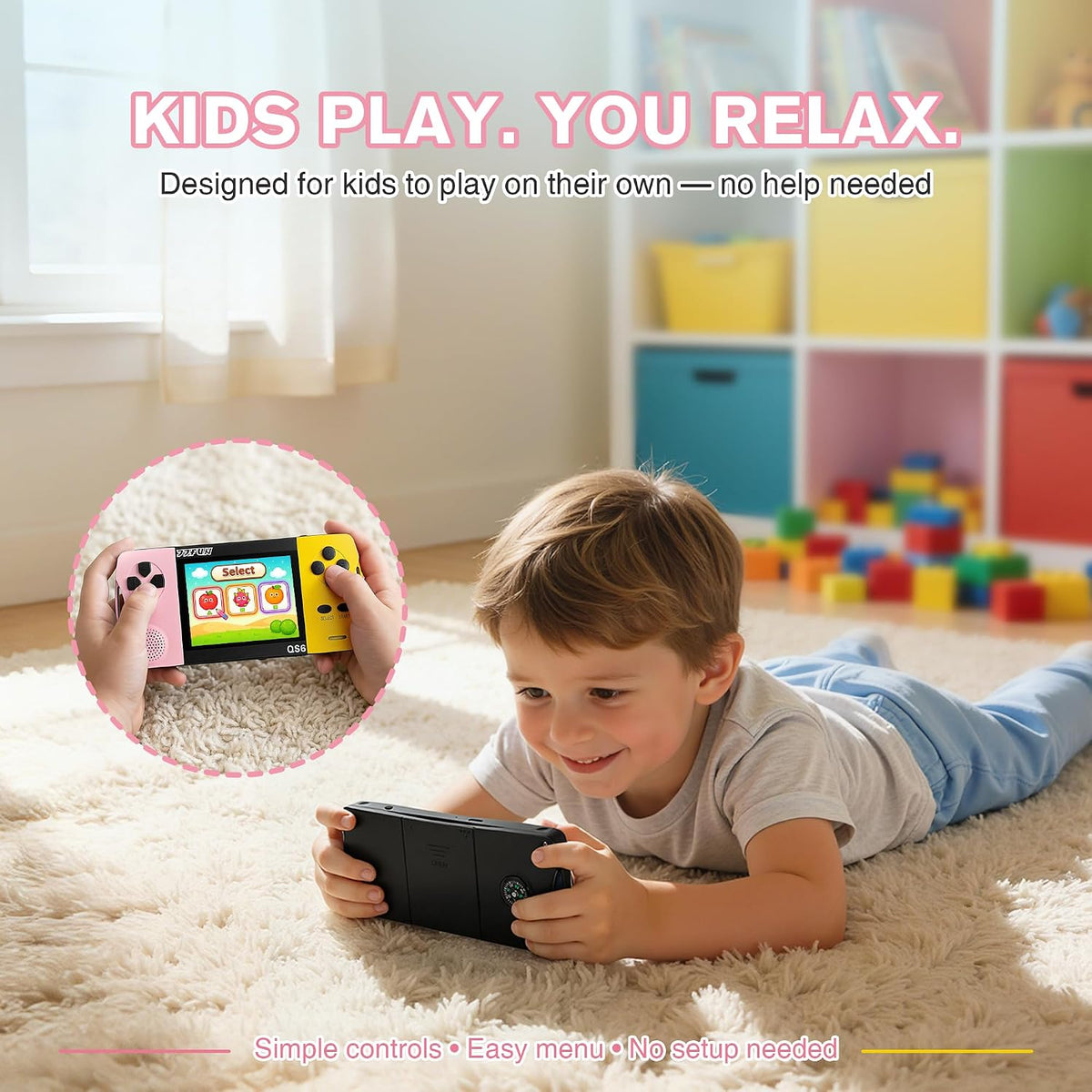 JJFUN Juego de mano retro portátil para niños, 138 juegos Claasic y...