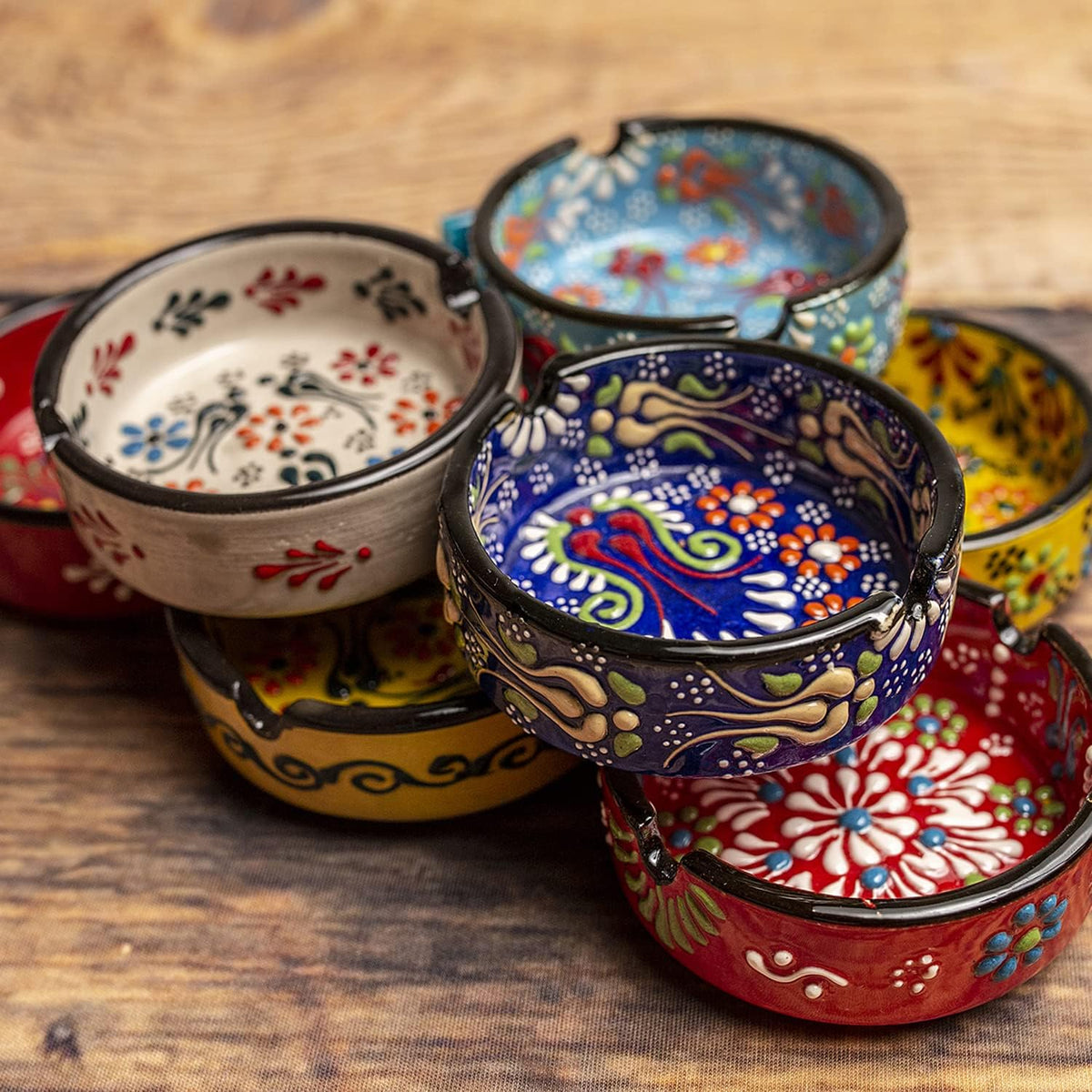 Juego de ceniceros para uso en interiores y exteriores, soporte par...