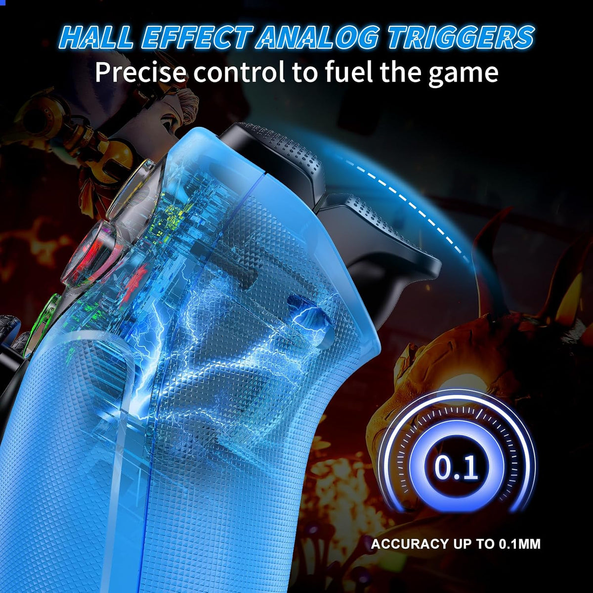 Gamrombo Controlador inalámbrico LED para PS5, compatible con PS5 P...