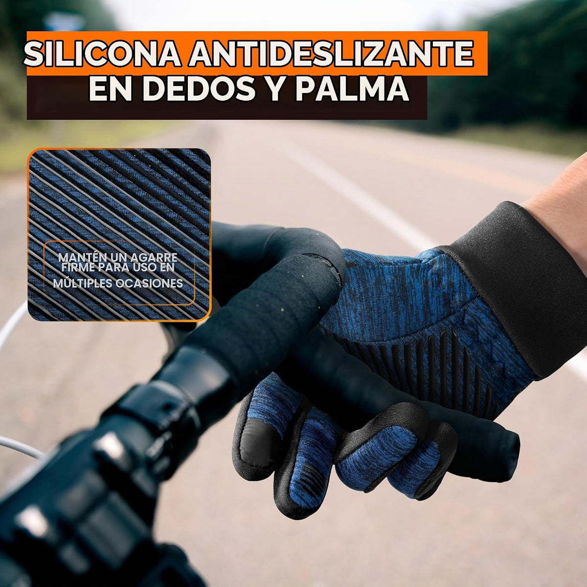 rivmount Guantes ligeros de invierno para correr, pantalla táctil y...