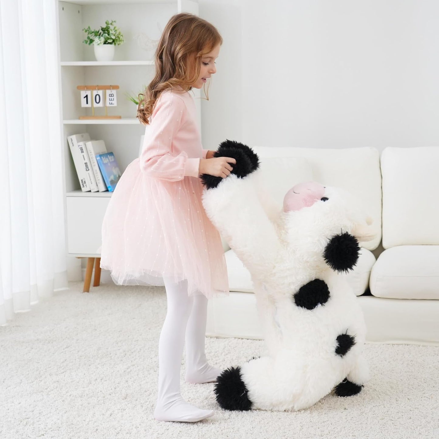 EEYQR Animales de peluche de vaca gigante, juguete de peluche grand...