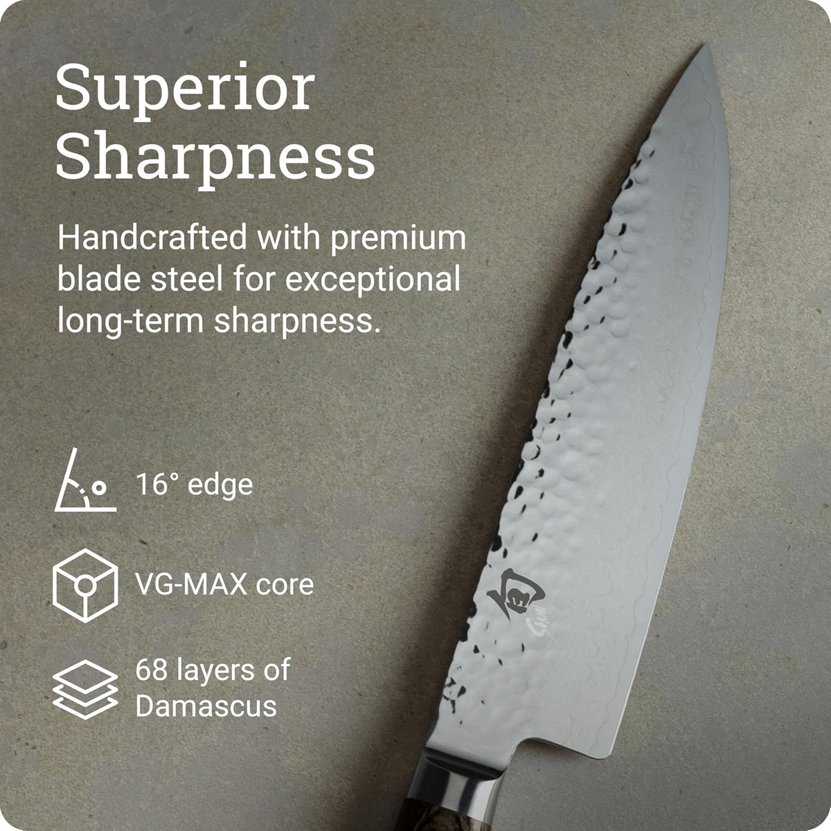 Shun Premier - Cuchillo de chef de 8 pulgadas, cuchillo de cocina j...