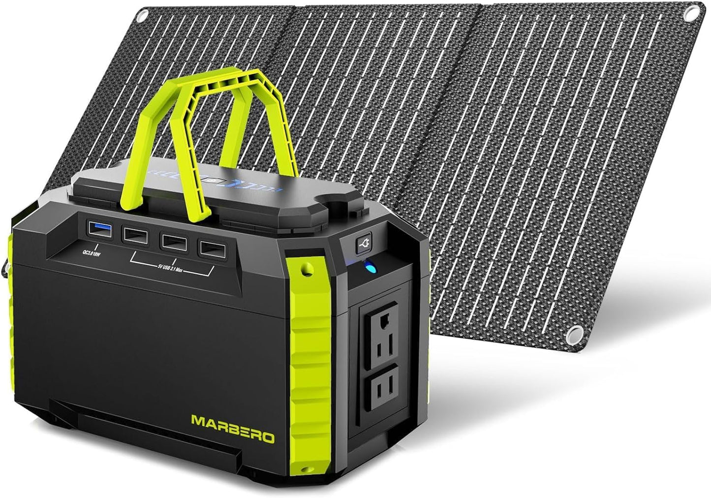 MARBERO Generador Solar 150W Pico 150Wh Estación de Energía Portáti...