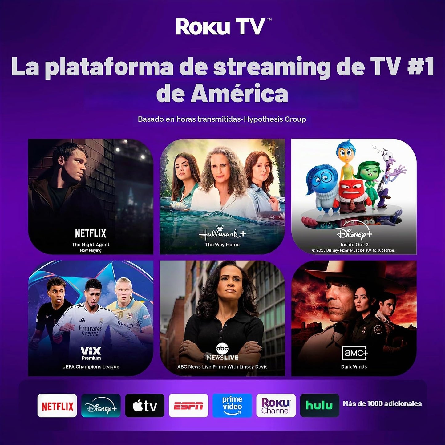 Aurzen Roku TV D1R Proyector portátil inteligente para exteriores c...
