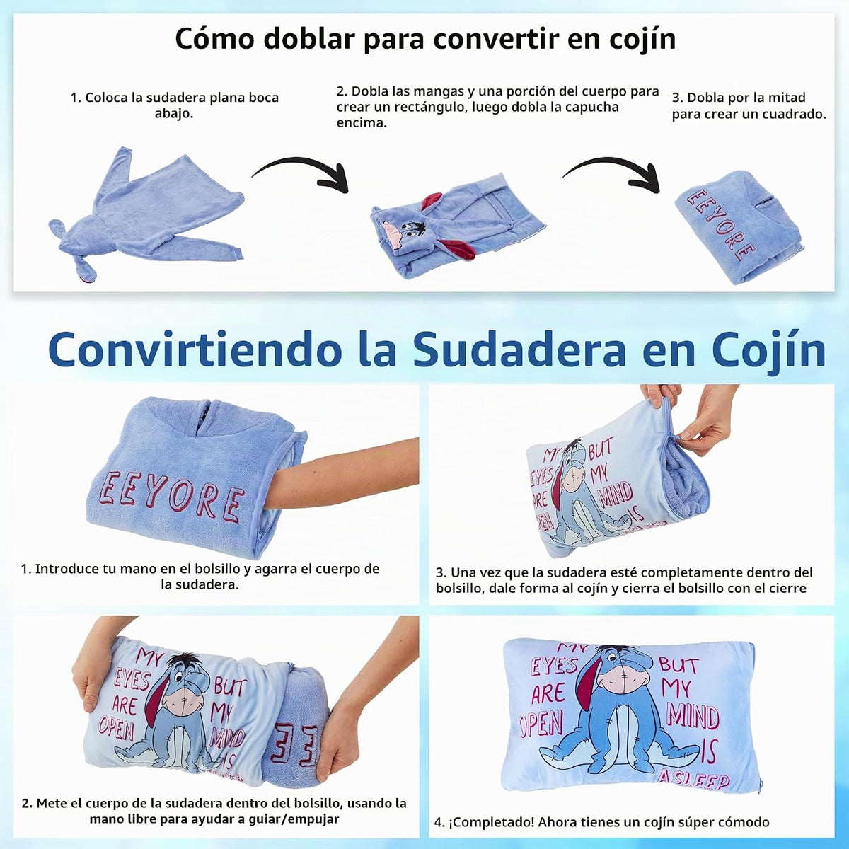 Disney Stitch Blanket - Sudadera con capucha para adultos, 2 en 1,...