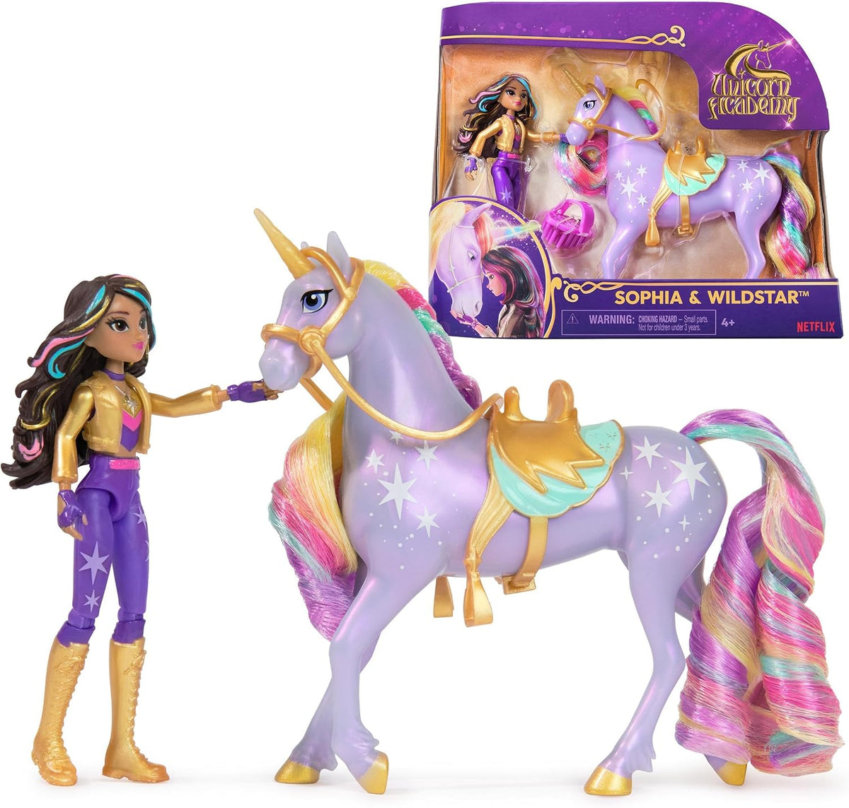 Unicorn Academy Sophia &amp; Wildstar, 2 accesorios, juguetes de un...