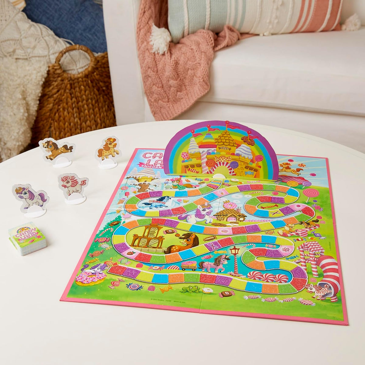 Hasbro Gaming Candy Land Unicorn Edition - Juego de mesa preescolar...