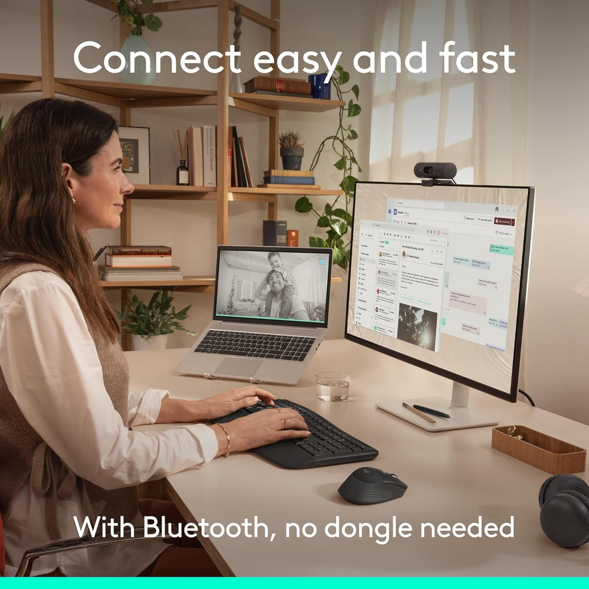 Logitech Signature Comfort Plus Combo MK880 Combo de teclado y mous...