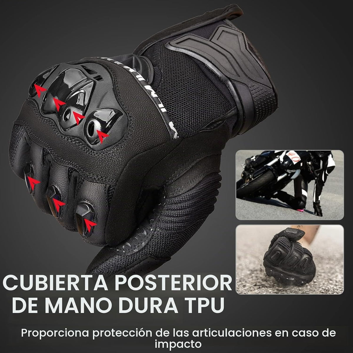 ILM - Guantes de motocicleta para hombres y mujeres con pantalla tá...