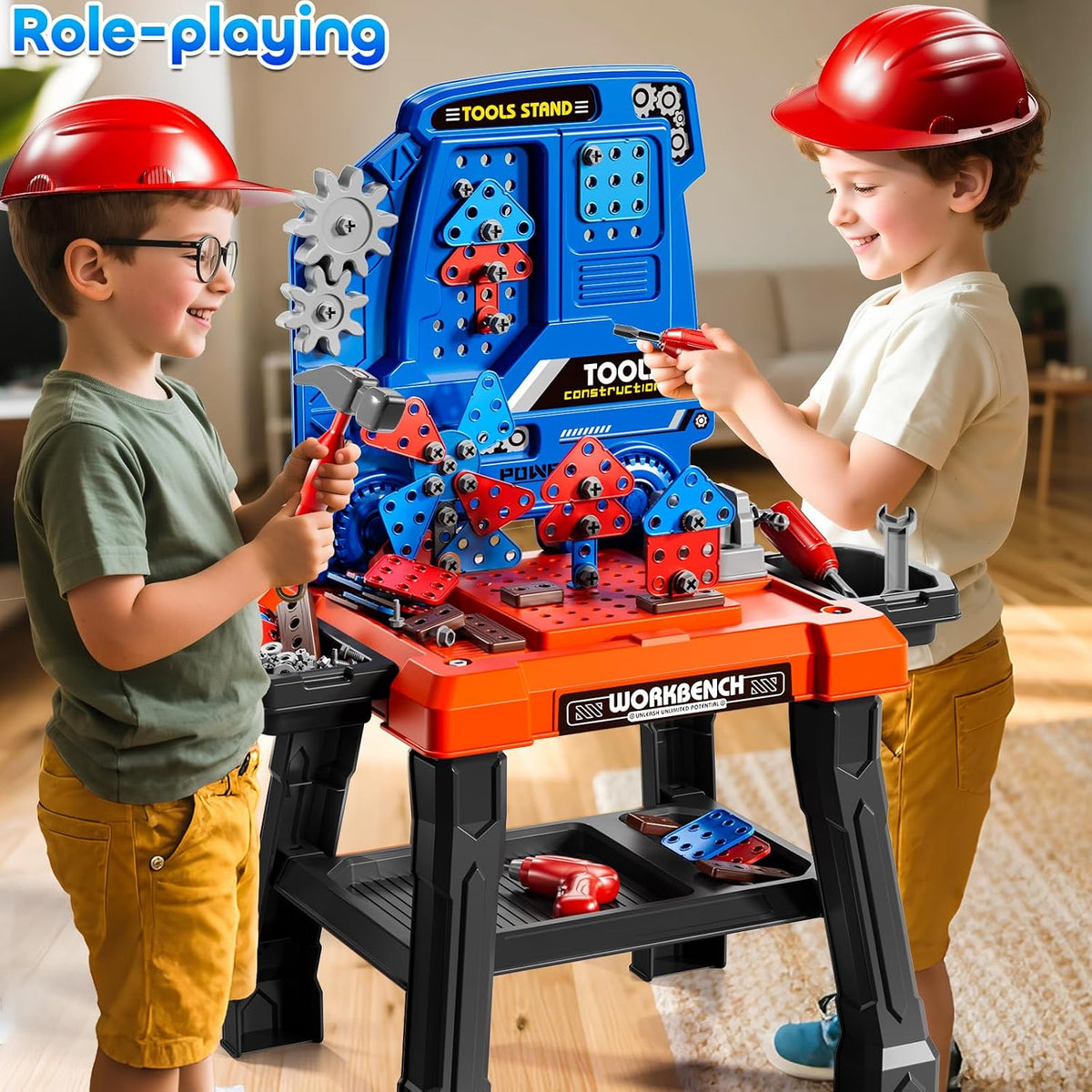 KIZONLY Juego de Juguetes de Herramientas para Niños con Sonido de...