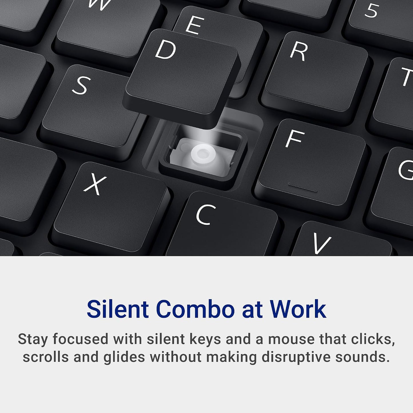 Dell KM555 Teclado y Mouse Silenciosos - 18 Teclas de Acceso Direct...