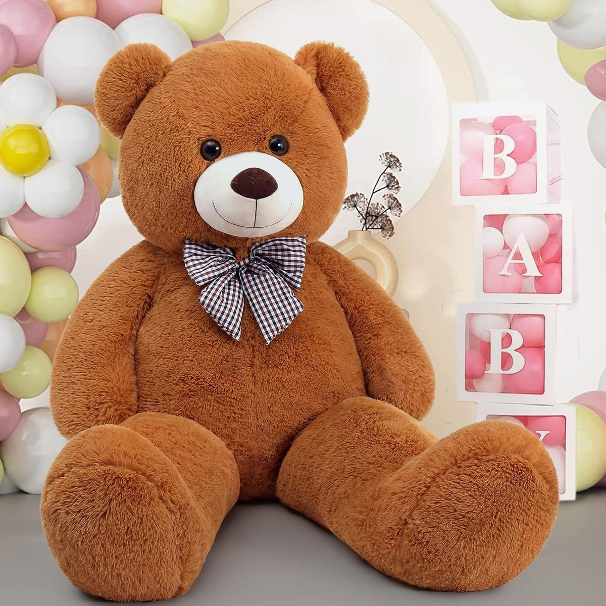 MaoGoLan Oso de peluche gigante marrón de 4 pies, adorable y tierno...