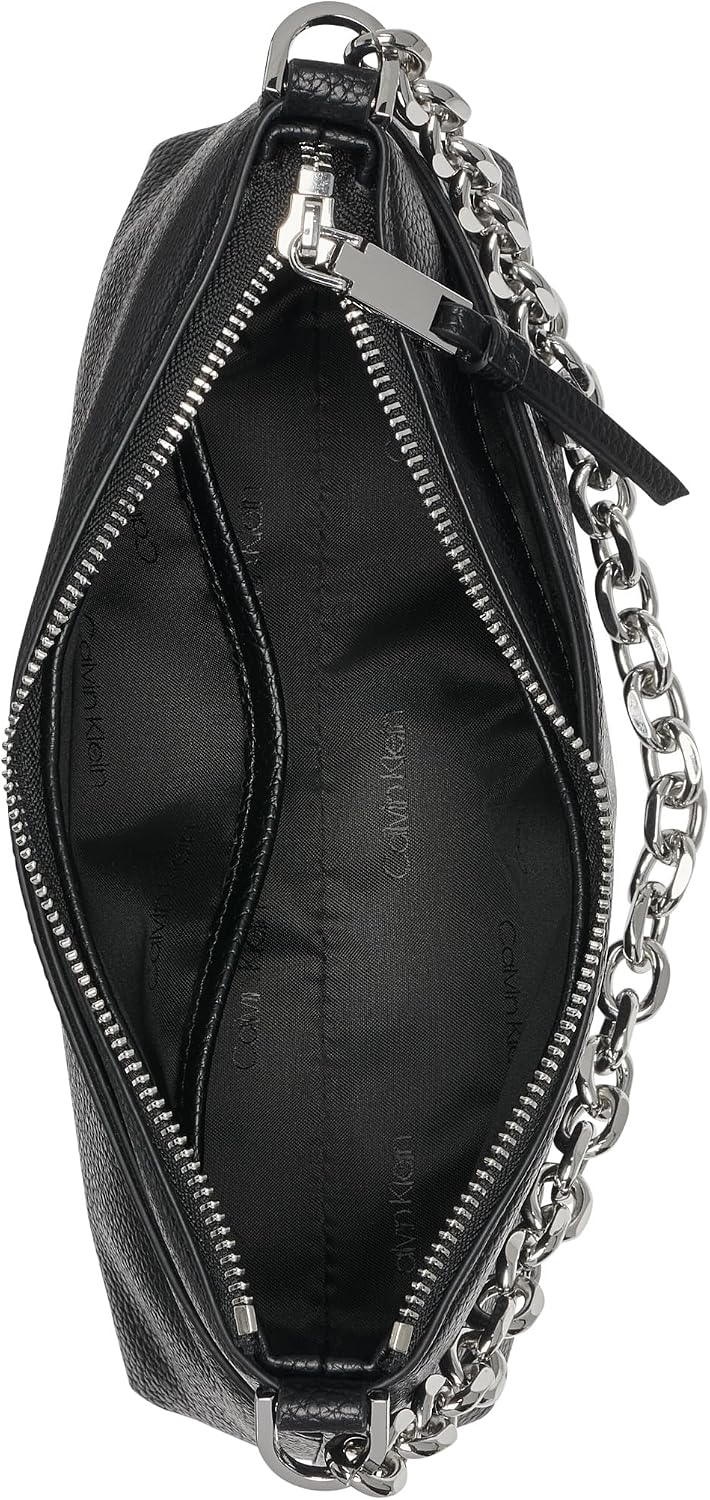 Calvin Klein Zoe Top Zip Chain Crossbody para mujer