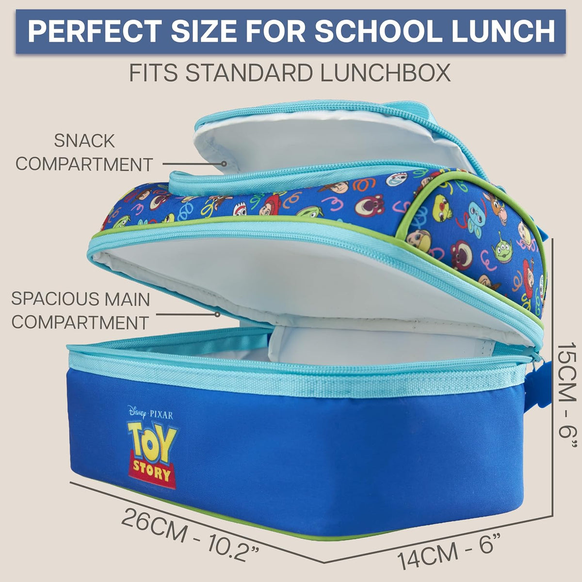 Get Trend Disney Toy Story - Lonchera térmica reutilizable para niñ...