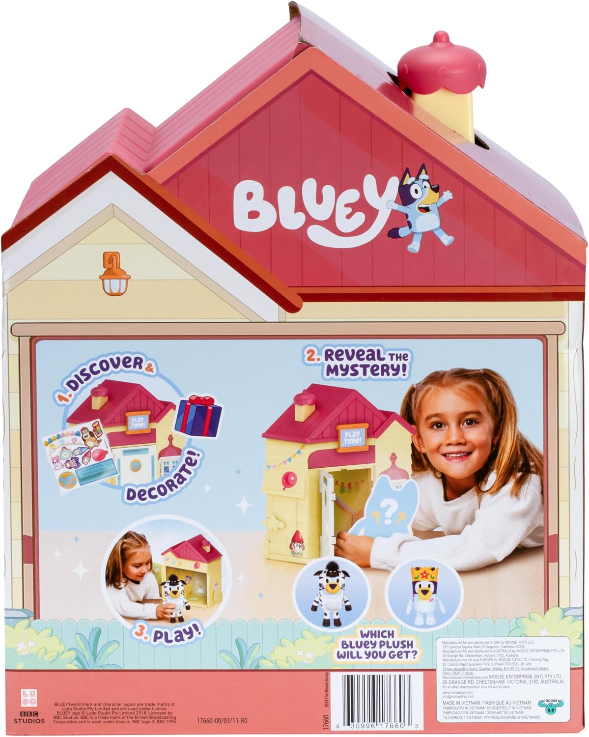 Bluey 's Play Date Plush Surprise - Juego de casa para niños pe...