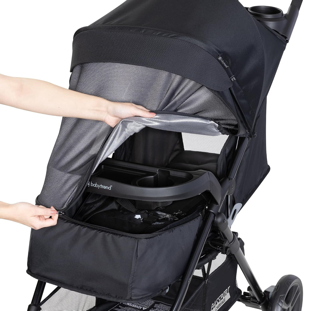 Cochecito de Pasaporte® de Baby Trend, Ultra Negro