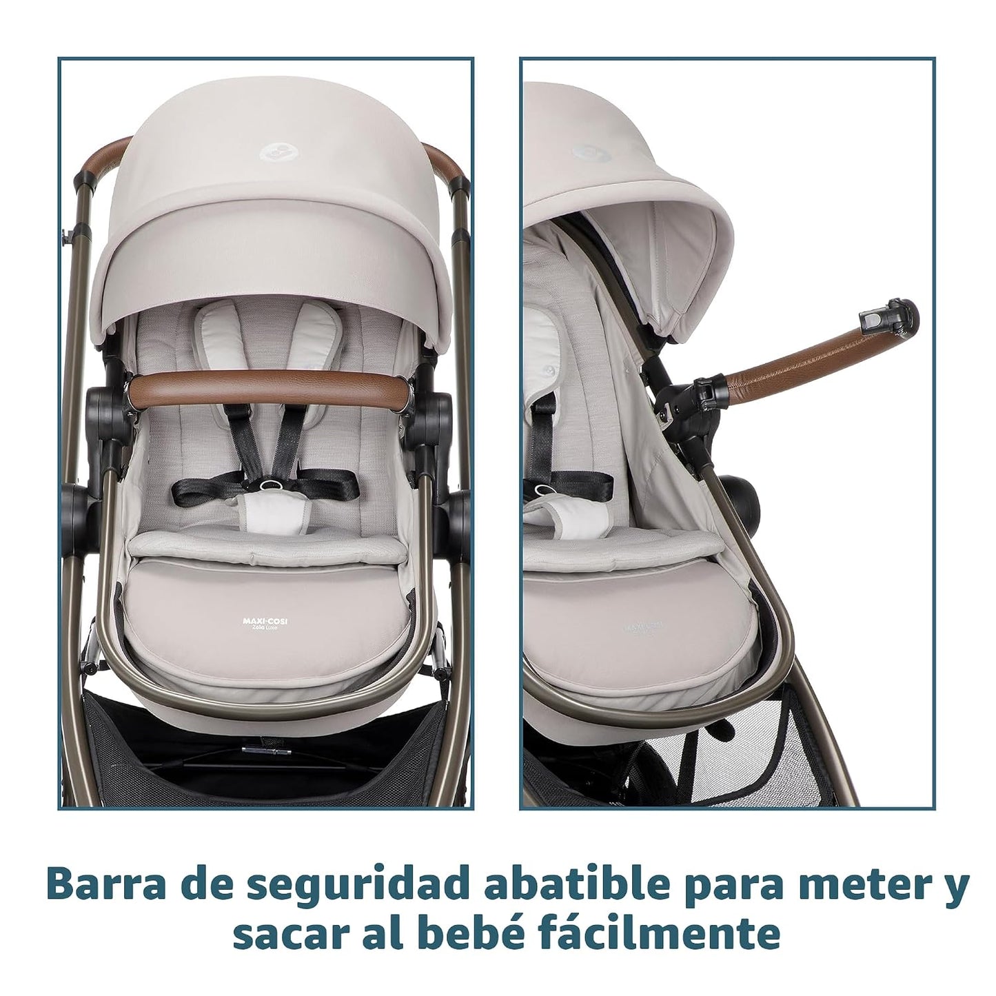 Maxi-Cosi Zelia 2 Luxe Sistema de viaje modular 5 en 1, New Hope Tan