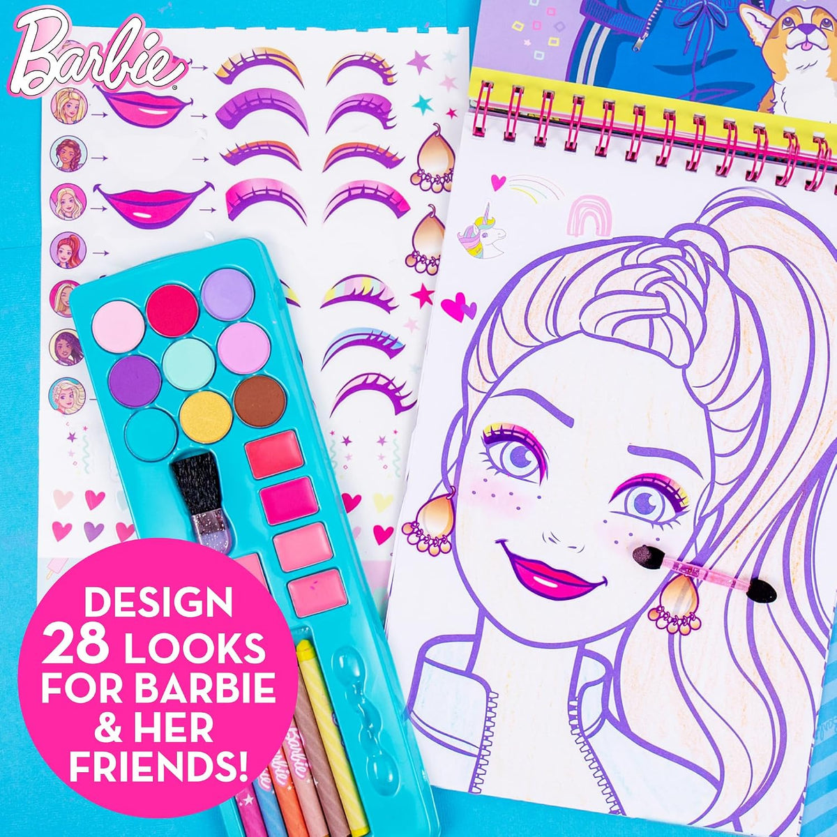 Horizon Group USA Kit de revista para artista de maquillaje, Barbie...