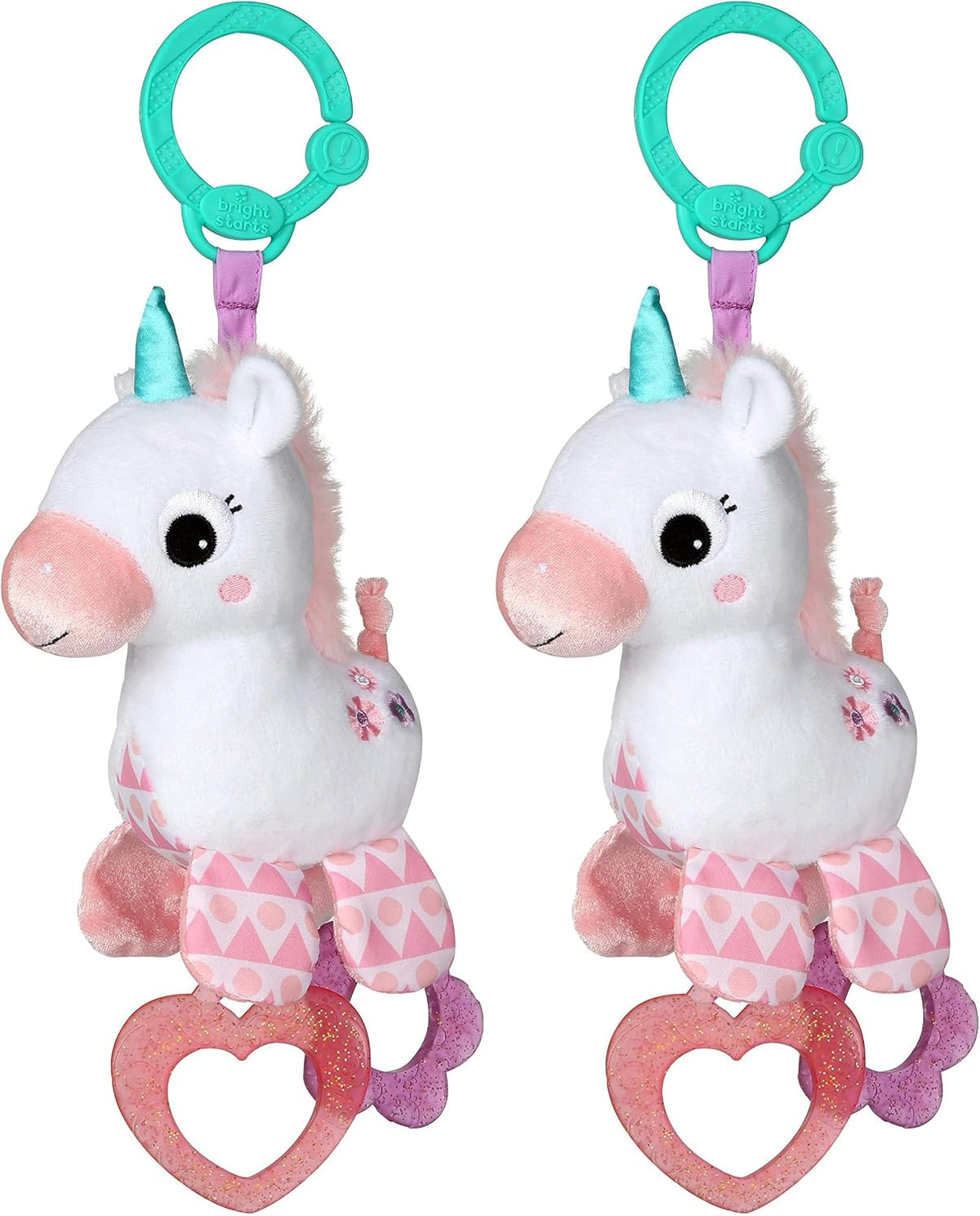 Bright Starts Unicorn Sparkle &amp; Shine - Cochecito de peluche pa...