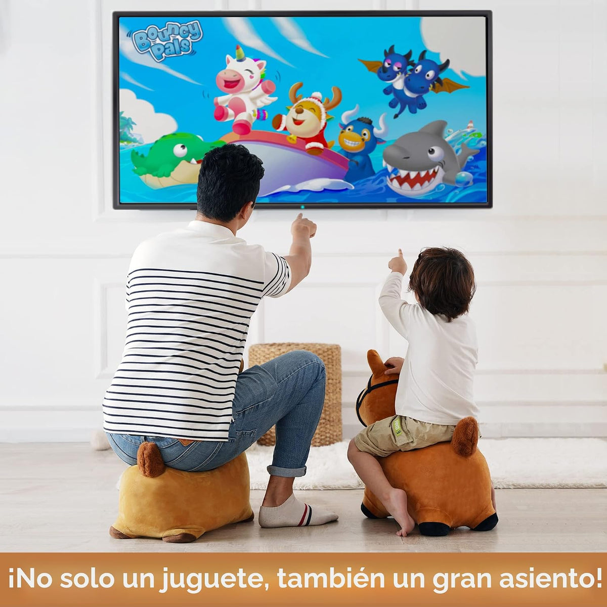 Hopping Horse, iPlay, iLearn caballo saltarín, inflable, juguetes d...