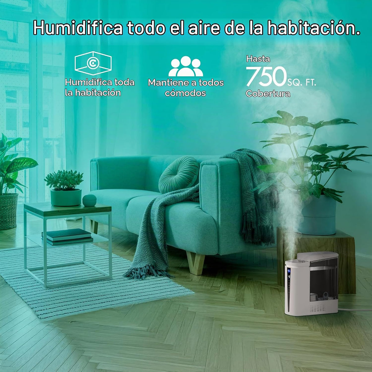 Vornado MISTIC 8 Humidificador ultrasónico para toda la habitación,...