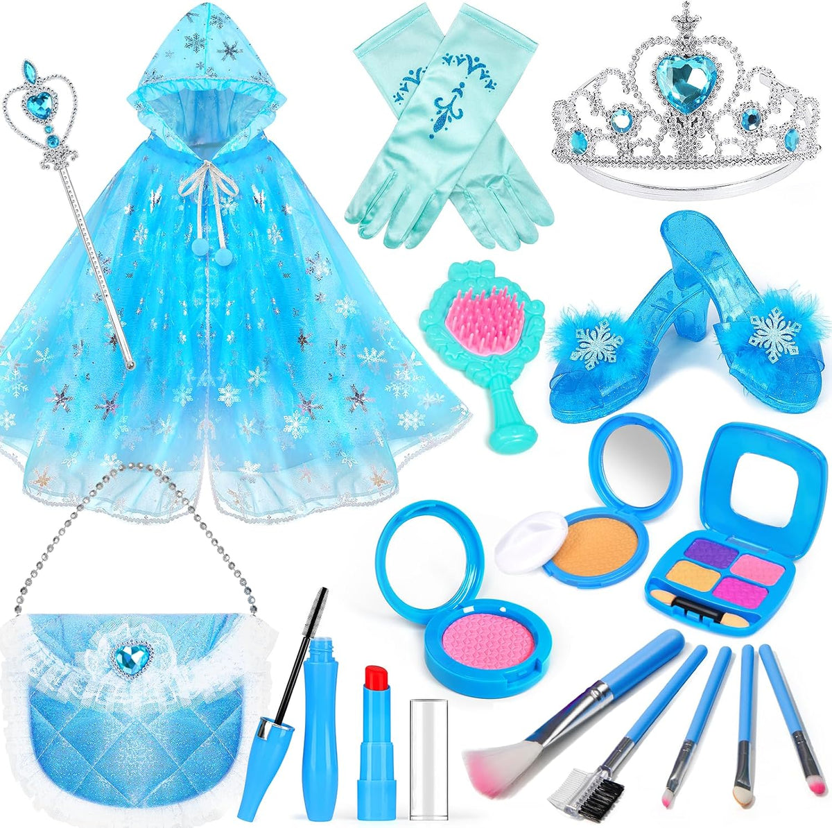 Kit de maquillaje para niñas para disfrazarse, BIBUTY juego de maqu...