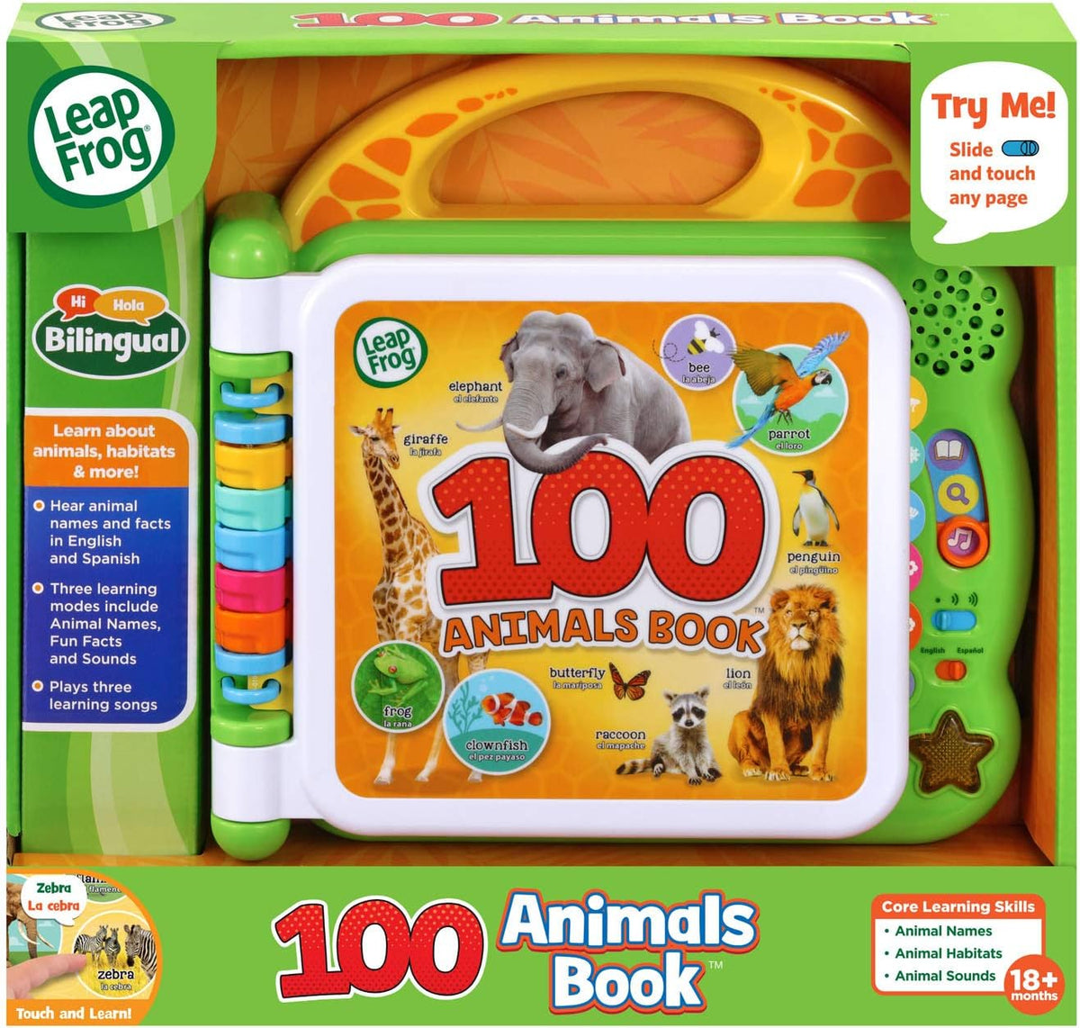 LeapFrog Libro para niños 100 Animals Book (libro de 100 animales),...