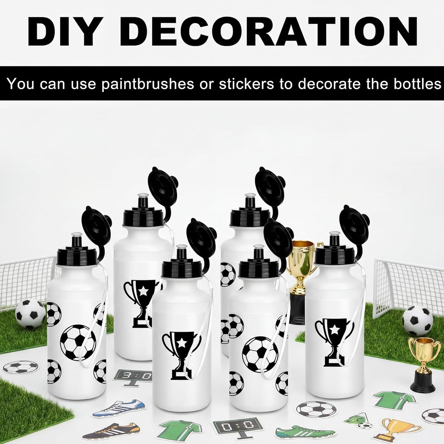 Ziliny 72 botellas de agua deportivas a granel de 20 onzas, botella...