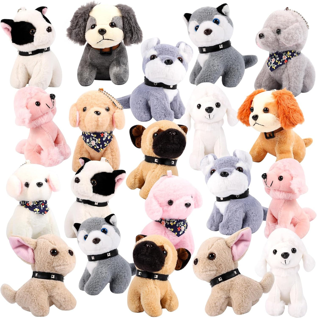 Niceup Mini Cachorros de Peluche 20 Piezas Perros de Peluche Adopta...