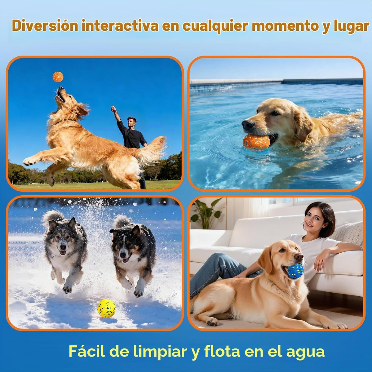 Kimee Pelotas de Tenis para Perros para Masticadores Agresivos, Pel...