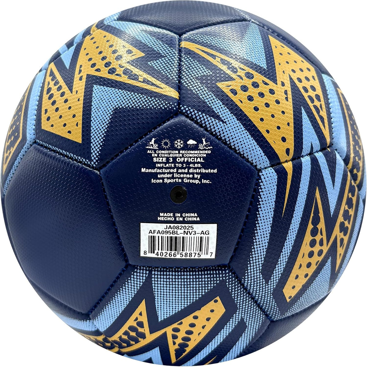 Icon Sports - Balón de fútbol oficialmente licenciado de la Asociac...