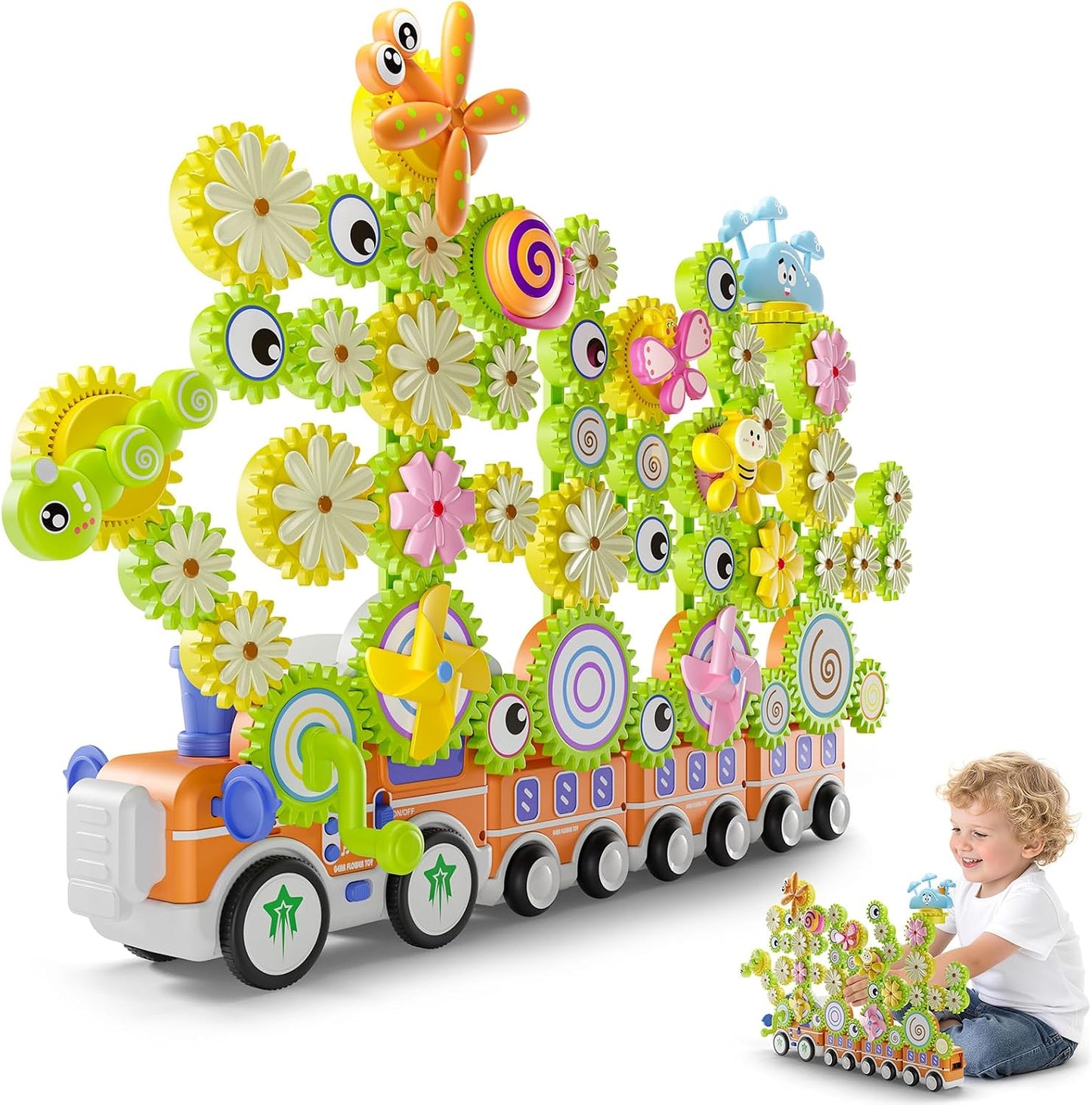Juguetes de construcción de engranajes para niños a partir de 3 año...