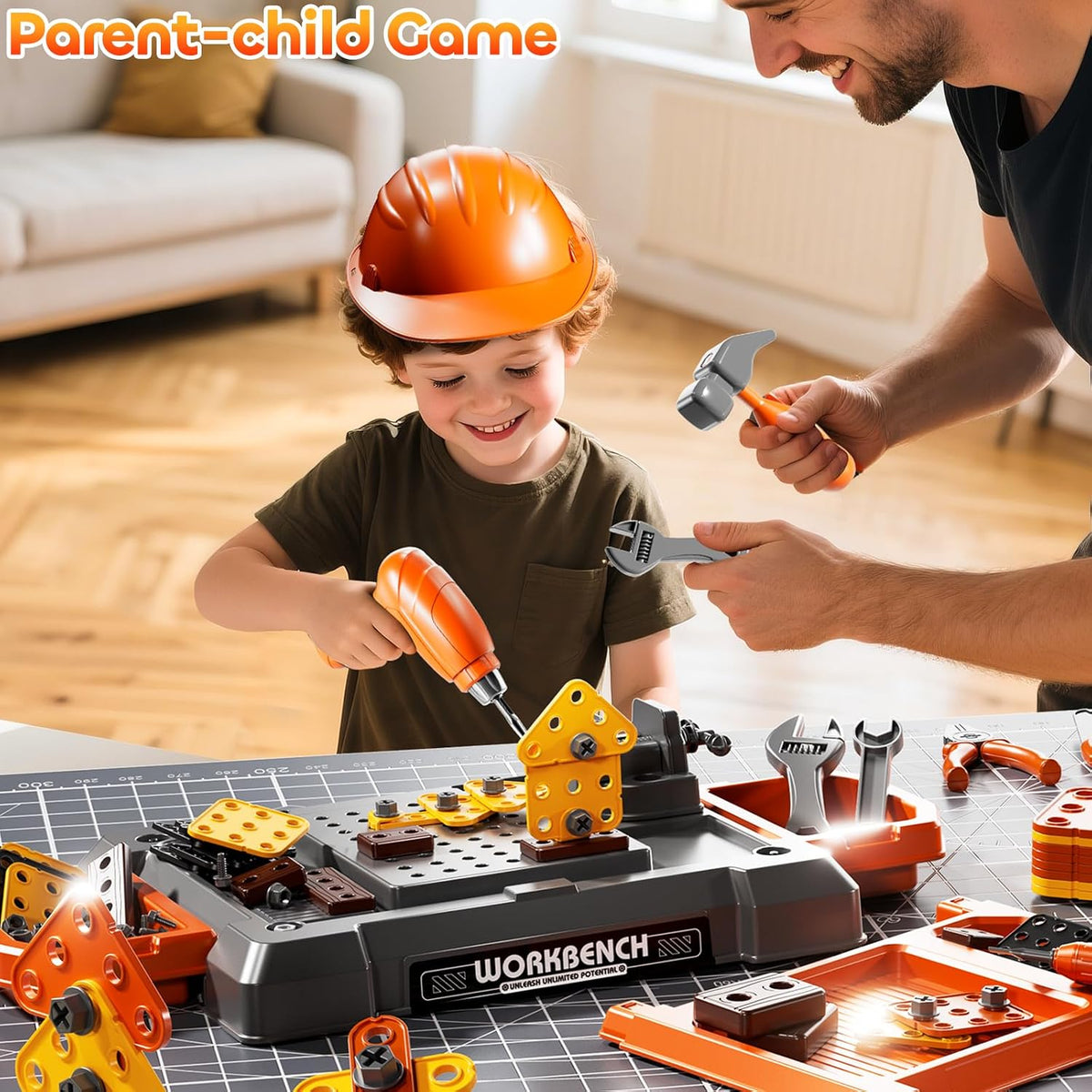 KIZONLY Juego de Juguetes de Herramientas para Niños con Sonido de...