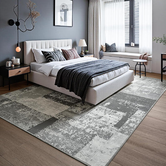 LOCHAS Alfombra para sala de estar de 6 x 9 pies, lavable y suave,...