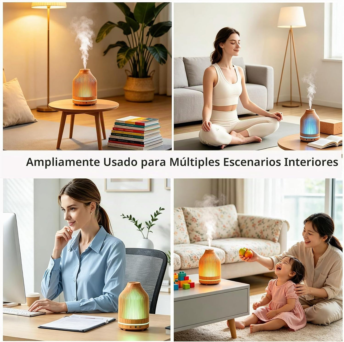 Diffuserlove Difusor de aceite esencial, humidificador de aroma peq...