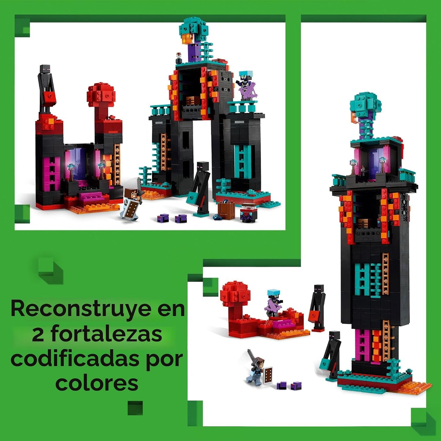 LEGO Minecraft The Enderman Tower - Juguete de construcción para ni...