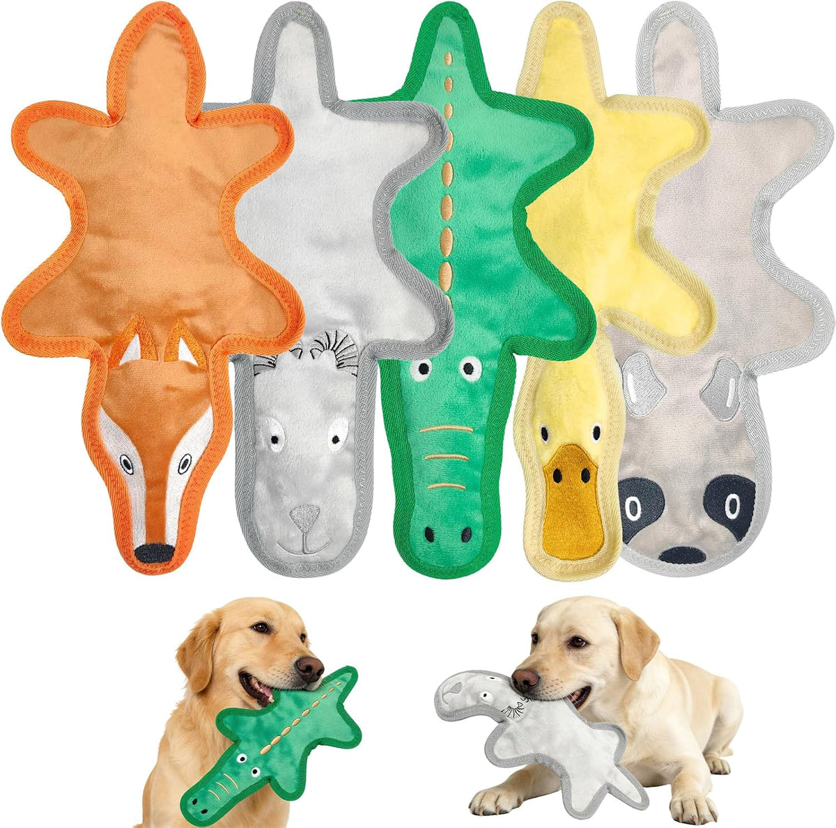 COPHCY Juguetes para perros sin relleno, juguete masticable resiste...