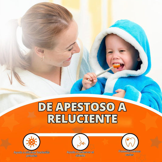 55Dental - Juego de raspador o limpiador de lengua para niños, paqu...