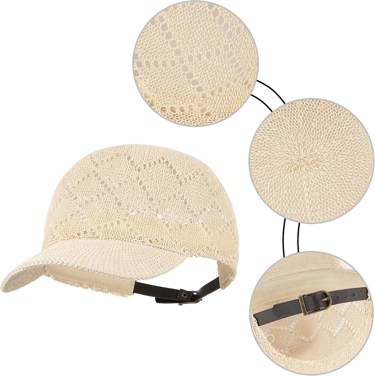 LABANCA Gorras de béisbol de malla para mujer, sombreros de camione...